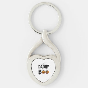 Daddy Boo Vintage Halloween Pompoen Shirt Ontwerp_ Sleutelhanger