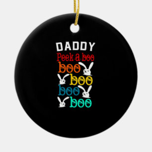 Daddy Bunny Game voor Men_s Nieuwigheid Keramisch Ornament