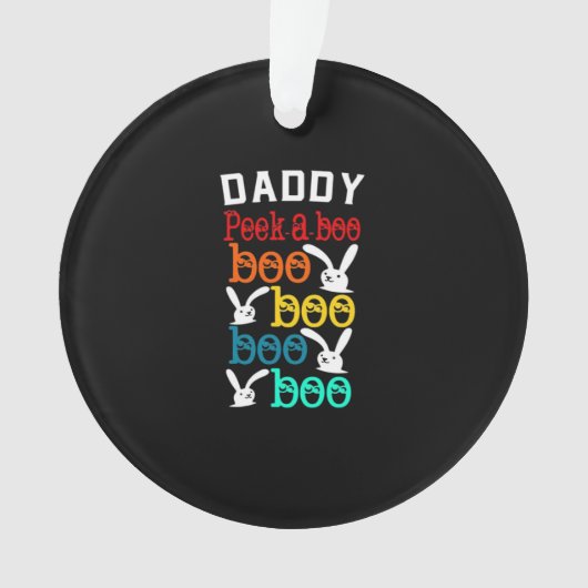 Daddy Bunny Game voor Men_s Nieuwigheid Ornament (voorkant)