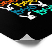 Daddy Bunny Game voor Men_s Nieuwigheid Poster (Hoek)