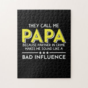 Daddy-cadeau Ze noemen me Papas Legpuzzel