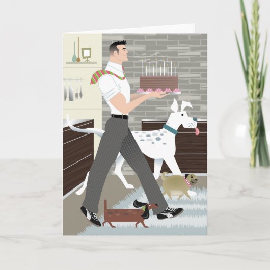 Daddy Cake verjaardagskaart Kaart (Voorkant)