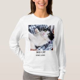 Daddy cat since Photo cute cat T-shirt