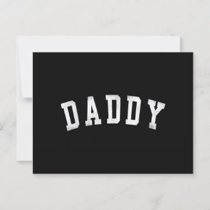 Daddy - Classic Bold Font Vaderdag Daddy Briefkaart