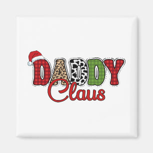 Daddy Claus Plaid Pattern-60095 Magneet