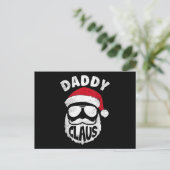 Daddy Claus Sinterklaas Grappige Kerstmis Matching Briefkaart (Staand voorkant)