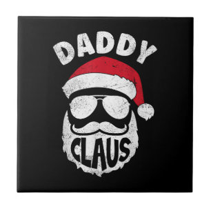 Daddy Claus Sinterklaas Grappige Kerstmis Matching Tegeltje