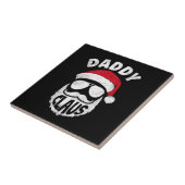 Daddy Claus Sinterklaas Grappige Kerstmis Matching Tegeltje (Zijkant)