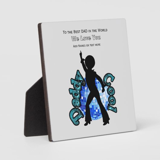 Daddy Cool Disco Ball Dance Vaderdag Fotoplaat (Voorkant)