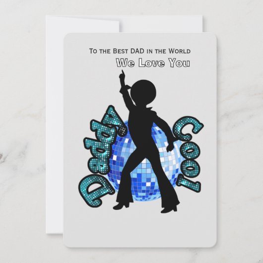 Daddy Cool Disco Dans Vaderdag KAART (Voorkant)