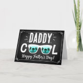 Daddy Cool Trendy Zonnebril Happy Vaderdag Kaart (Voorkant)