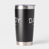 Daddy Dad Established Bold White New Dad Gift Geïsoleerde Drinkbeker (Links)