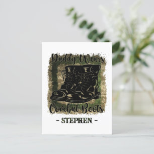Daddy Dears Combat Boots – Militair geïnspireerd Briefkaart