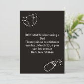 daddy douche couche invitations de fête (Debout devant)