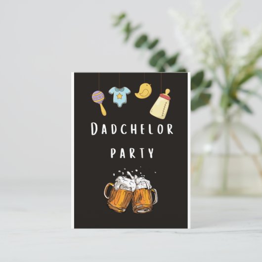 daddy douche couche invitations de fête (Debout devant)