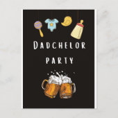 daddy douche couche invitations de fête (Devant)