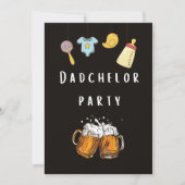 daddy douche couche invitations de fête (Devant)