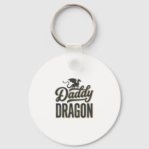 Daddy Dragon Vintage Gravure Shirt Ontwerp_1 Sleutelhanger