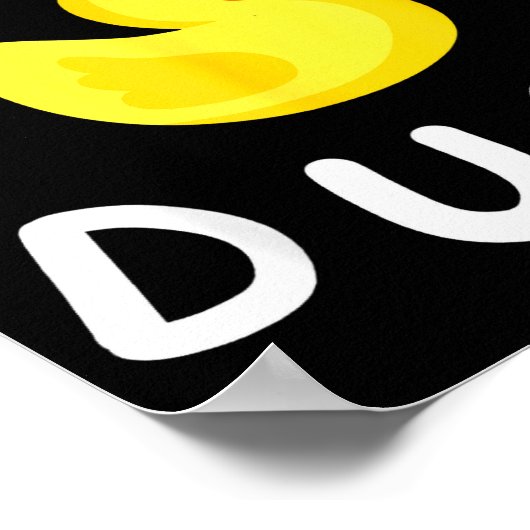 Daddy Duck Birthday Rubber Duck Lover Family Match Poster (Hoek)