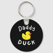 Daddy Duck Birthday Rubber Duck Lover Family Match Sleutelhanger (Voorkant)