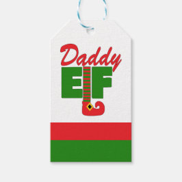 Daddy Elf Cadeaulabel