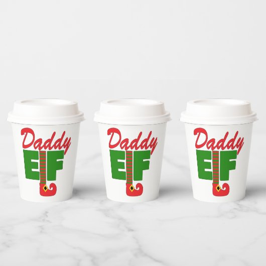 Daddy Elf Papieren Bekers (Multi)