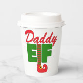 Daddy Elf Papieren Bekers (Voorkant)