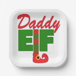 Daddy Elf Papieren Bordje
