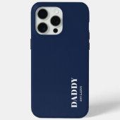 Daddy Est custom Navy Blue iPhone / iPad case (Achterkant)