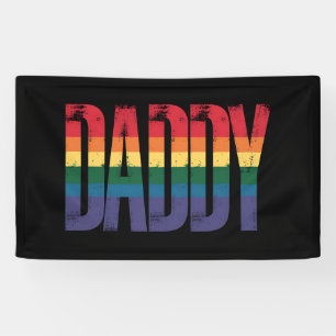 Daddy Gay Pride Maand LGBTQ Vaders Dag Regenboog Spandoek