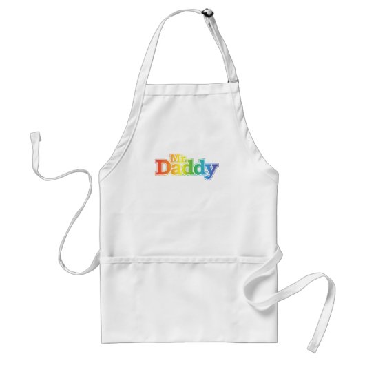 Daddy Gay Pride Standaard Schort (Voorkant)