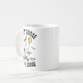 Daddy Goose On The Loose Funny Birthday Matching F Koffiemok (Voorkant links)