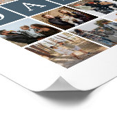 Daddy Grid 30 Photo Collage Family Keepsake Poster (Hoek)