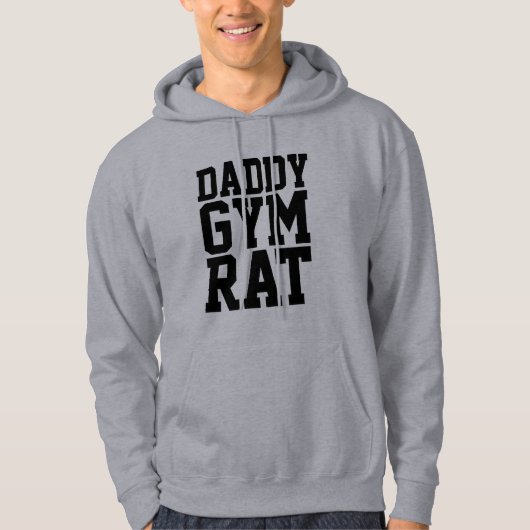 DADDY GYM RAT, drôle de sweat - shirts à capuche p (Devant)