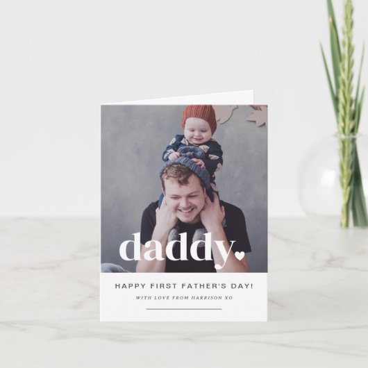 Daddy Heart - Premier Carte photo de Fête des père (Devant)