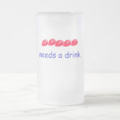 DADDY, heeft een drink nodig. Matglas Bierpul (Center)