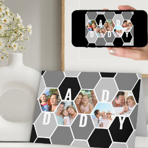 Daddy Honeycomb Photo Collage 5 Photo Birthday Kaart