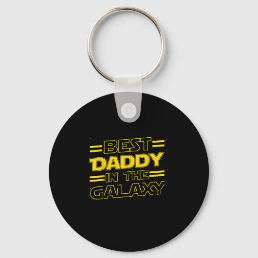 Daddy In The Galaxy Funny Fathers Day Gift For Men Sleutelhanger (Voorkant)