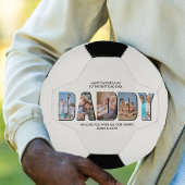DADDY Letter Cutout Photo Collage Custom Text Voetbal