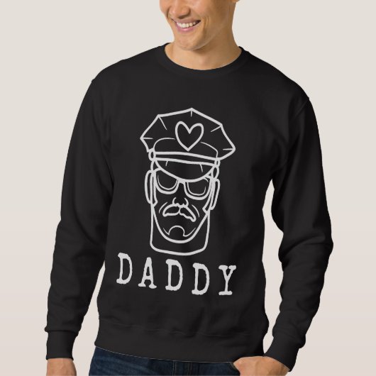 Daddy   LGBTQ Gay Pride Leather Daddy Trui (Voorkant)