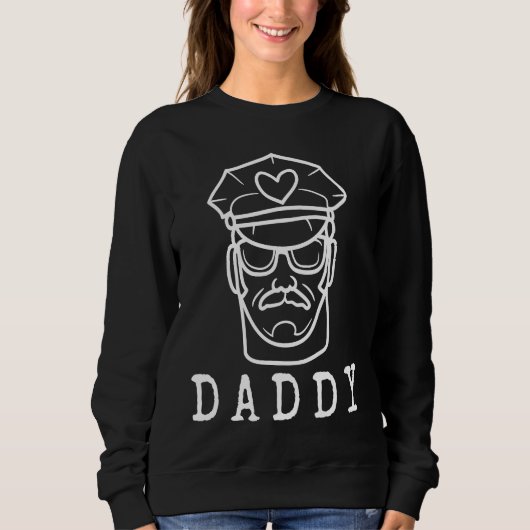 Daddy   LGBTQ Gay Pride Leather Daddy Trui (Voorkant)