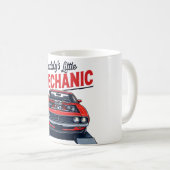 Daddy Little Mechanic Classic Car Keepsaké Mug (Devant droit)
