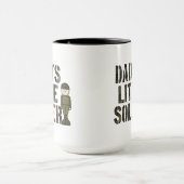Daddy Little Soldier Mug (Centre)