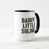Daddy Little Soldier Mug (Devant droit)