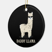 Daddy Llama Alpaca Grappig Dierenvriend Keramisch Ornament (Links)