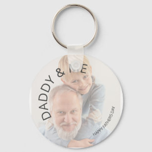 Daddy & Me Gelukkige Vaderdag Foto Sleutelhanger