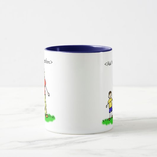 Daddy & Me Little Boy Mug (Nom Personnalisé) (Centre)