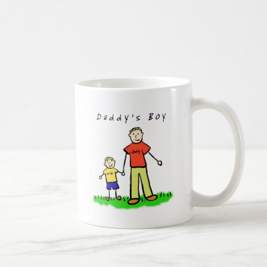 Daddy & Me Mug (blond avec titre) (Droite)