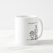 Daddy & Me Mug (Dessin avec titre) (Devant droit)