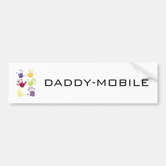 DADDY-MOBIEL BUMPERSTICKER (Voorkant)